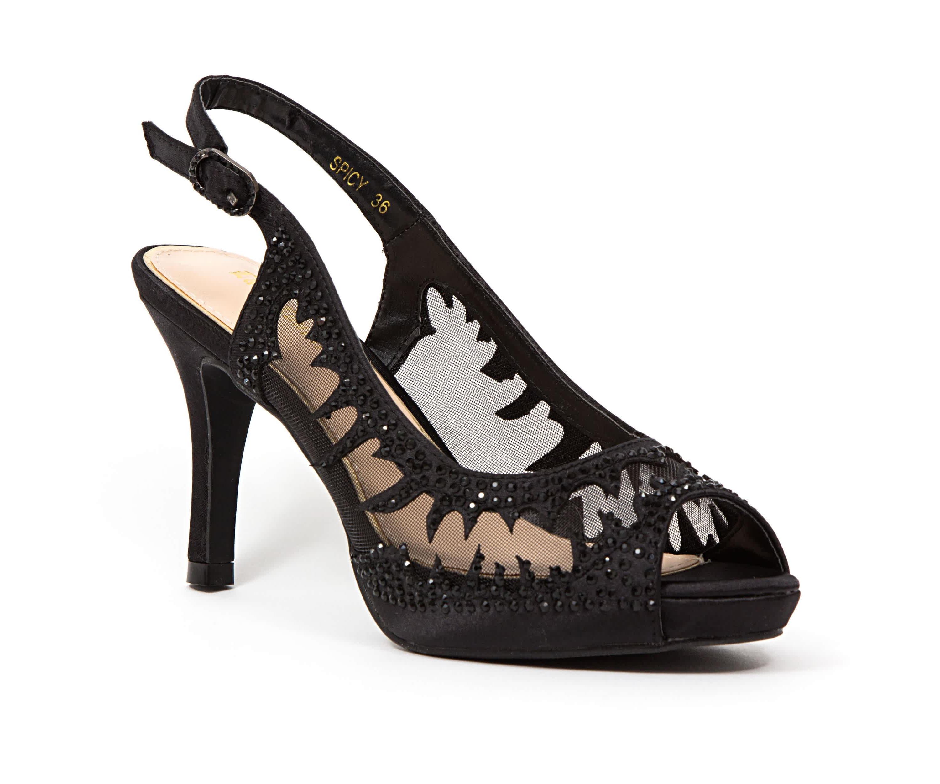 Spicy, Mesh Platform Sling Back