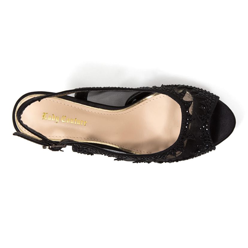 Spicy, Mesh Platform Sling Back
