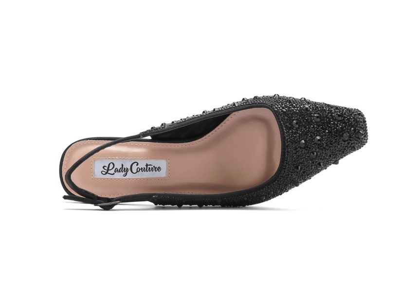 Ronda, Rhinestones, Jewel Heel Slingback