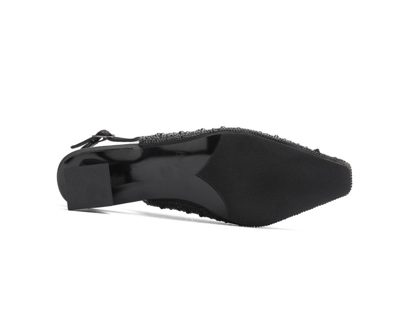 Ronda, Rhinestones, Jewel Heel Slingback