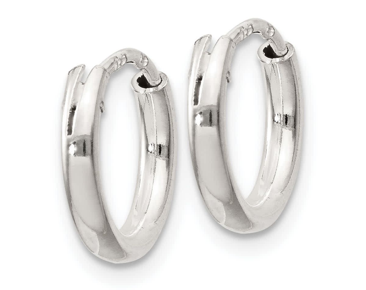 Sterling Silver Flash Gold-plated 2mm Endless Hoop Earrings