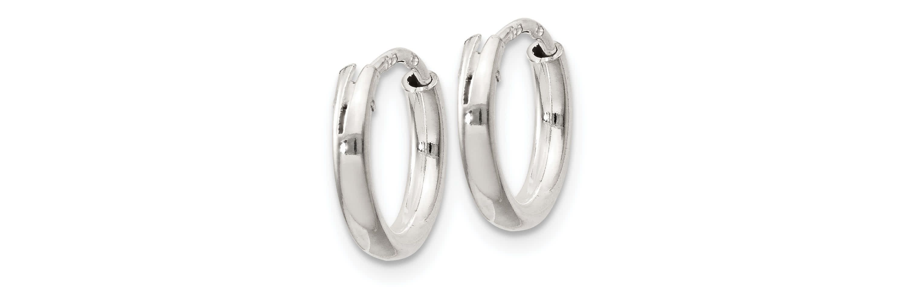 Sterling Silver 2mm Endless Hoop Earrings