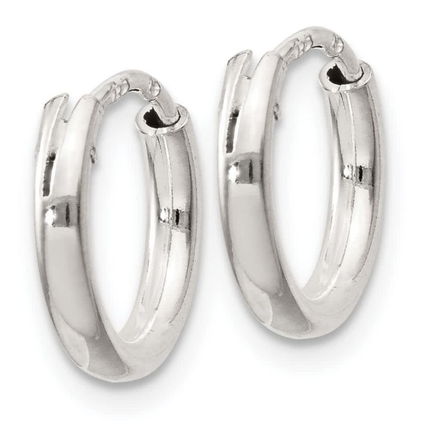 Sterling Silver 2mm Endless Hoop Earrings