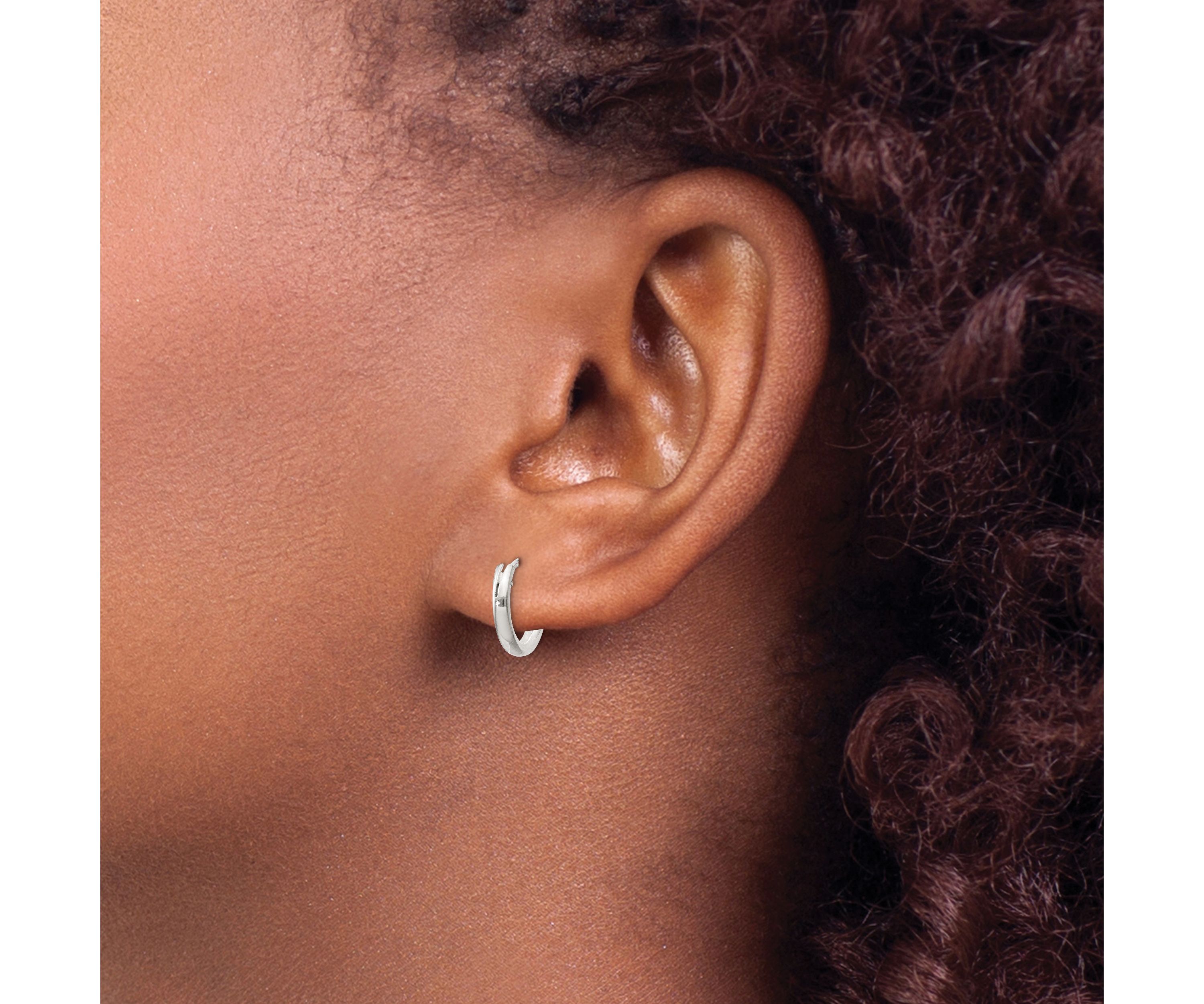 Sterling Silver 2mm Endless Hoop Earrings