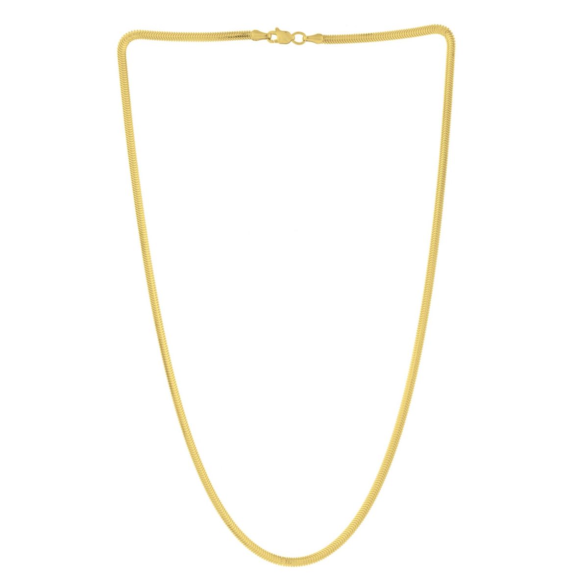 14K Oval Snake Chain 2.6mm