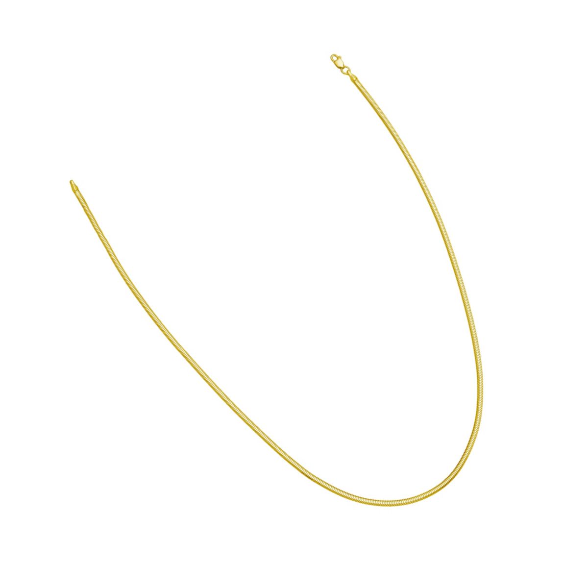 14K Oval Snake Chain 2.6mm