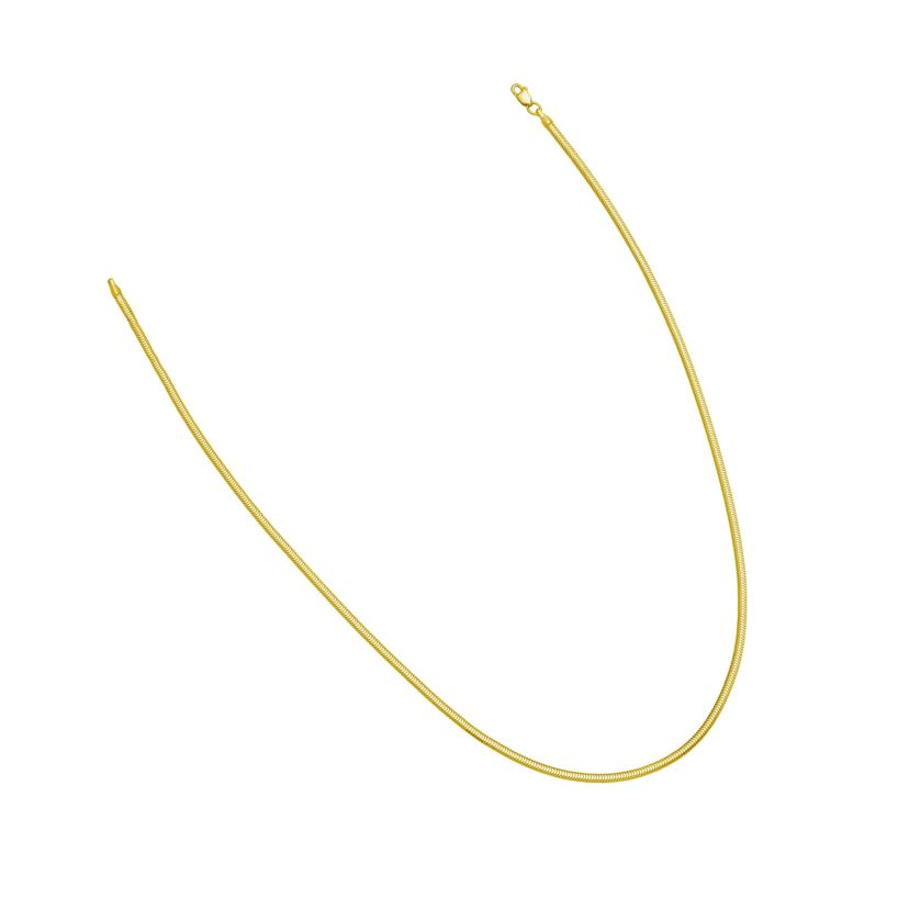 14K Oval Snake Chain 2.6mm