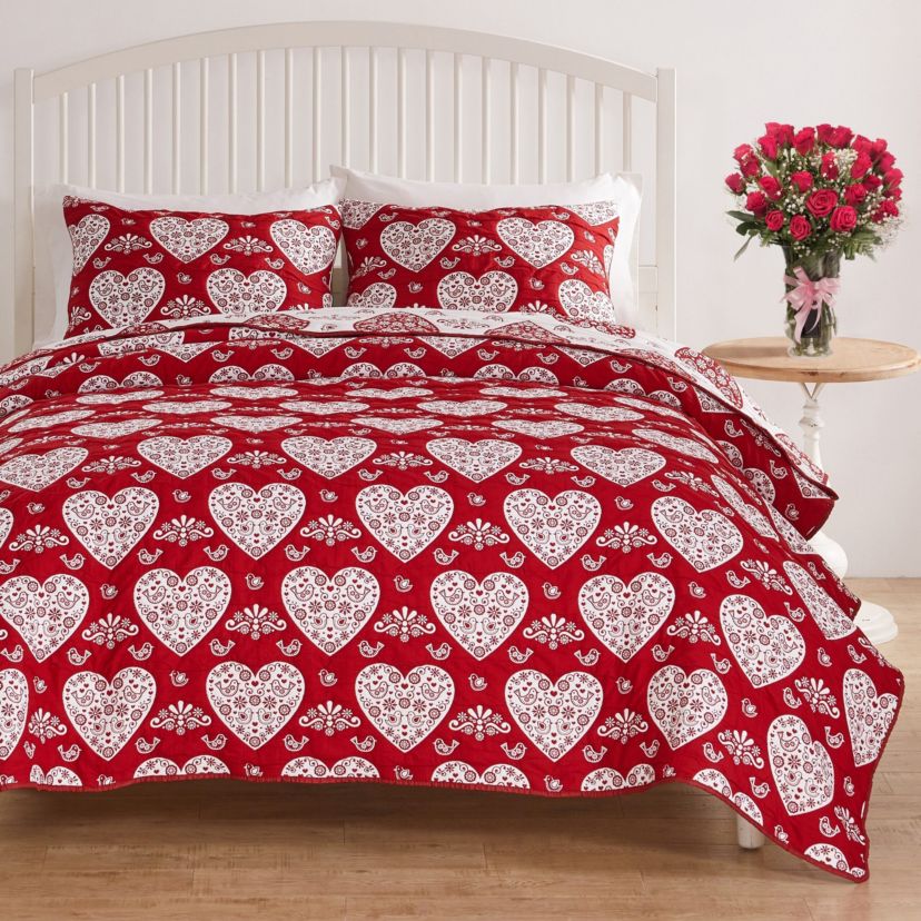 Lovebirds Coverlet Set
