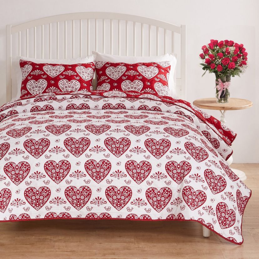 Lovebirds Coverlet Set