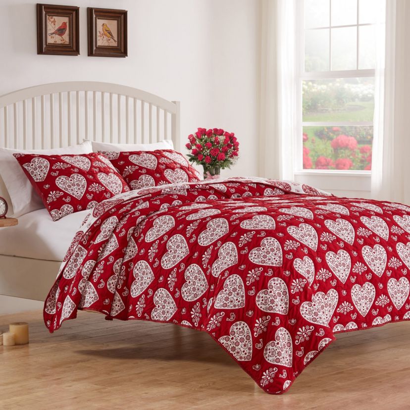 Lovebirds Coverlet Set