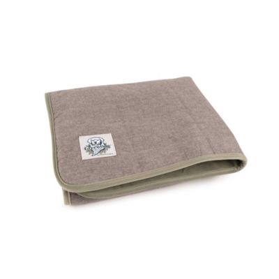 Carolina Pet Company GreenDog Luxe Netural Crate Blanket, Gray, Small