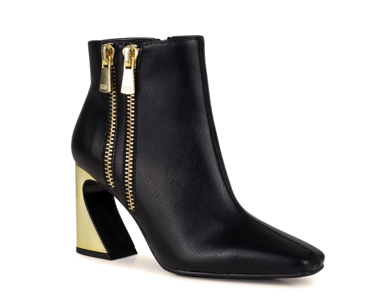 Lush, Double Zipper Metal Heel Boot