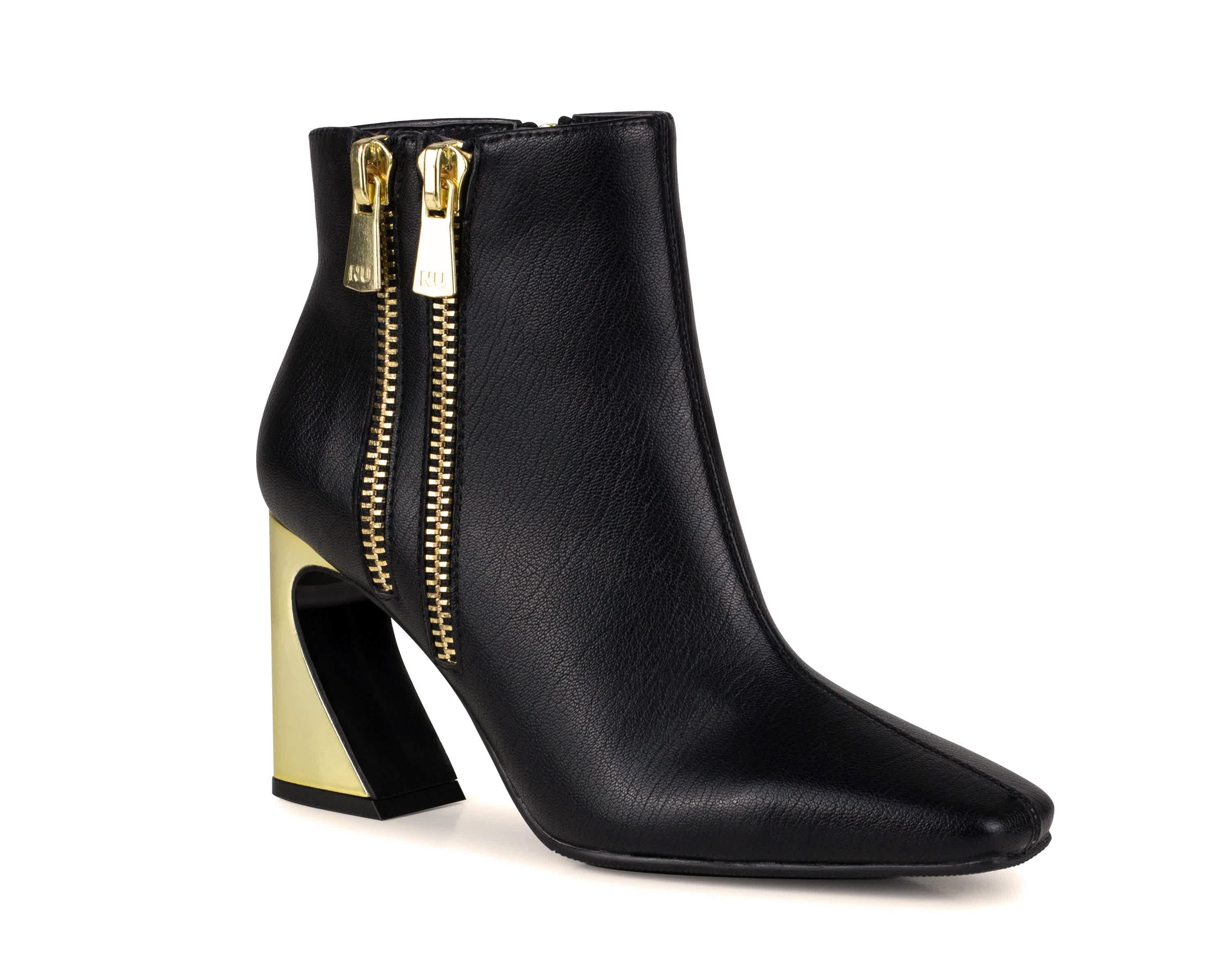 Lush, Double Zipper Metal Heel Boot