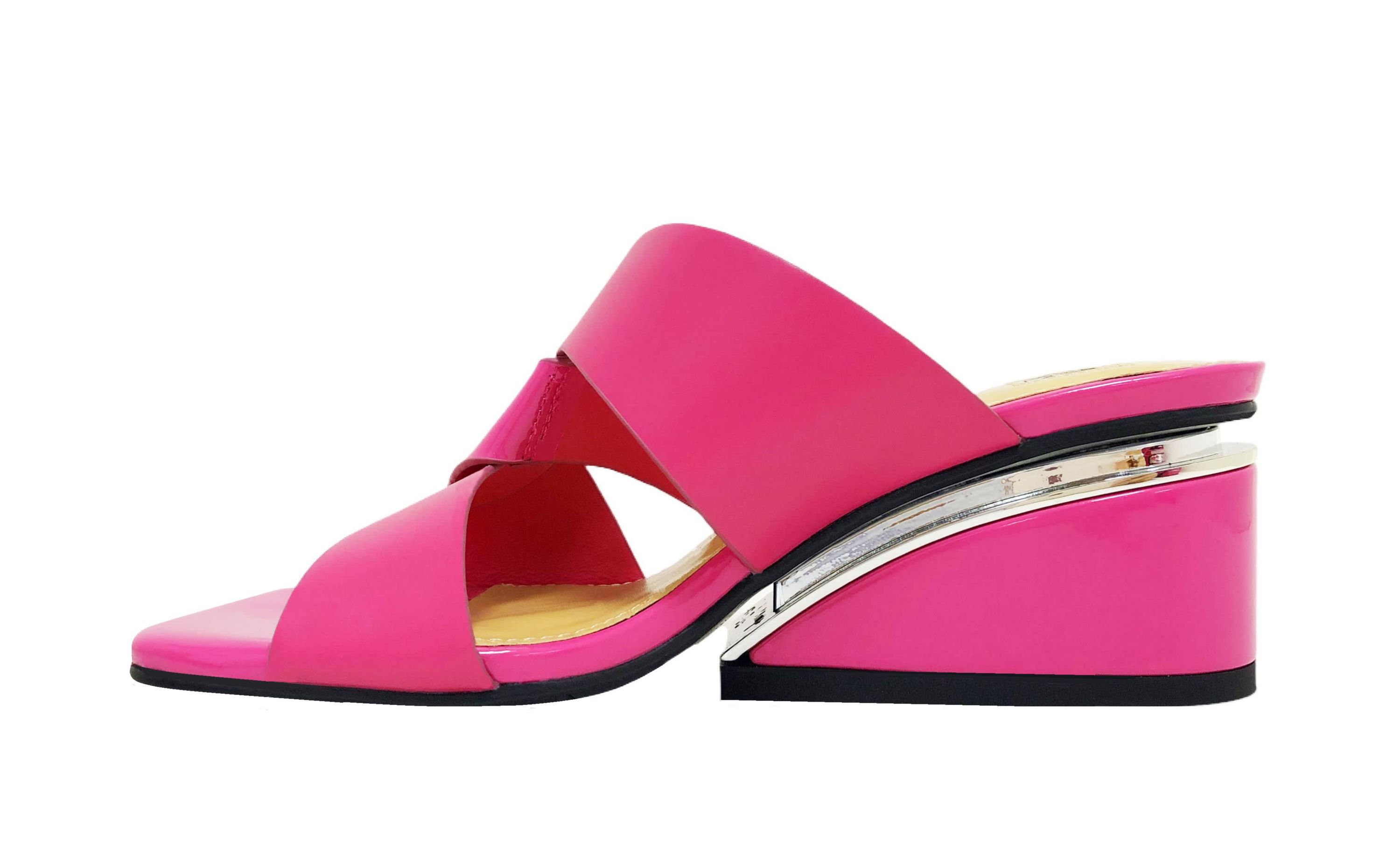 Magical, Metallic Trim Wedge Sandal