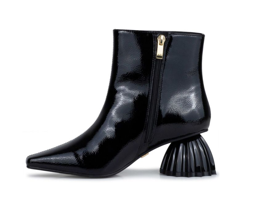 Napoli, Seashell Metallic Heel Bootie