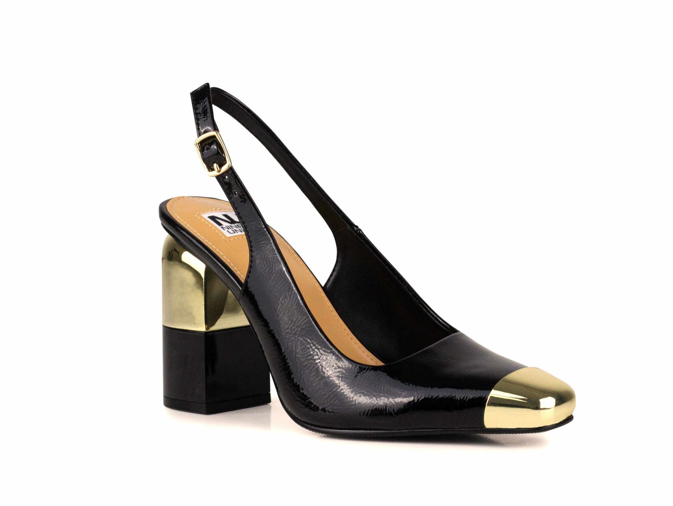 Nova, Metal Toe, Metal Heel Slingback