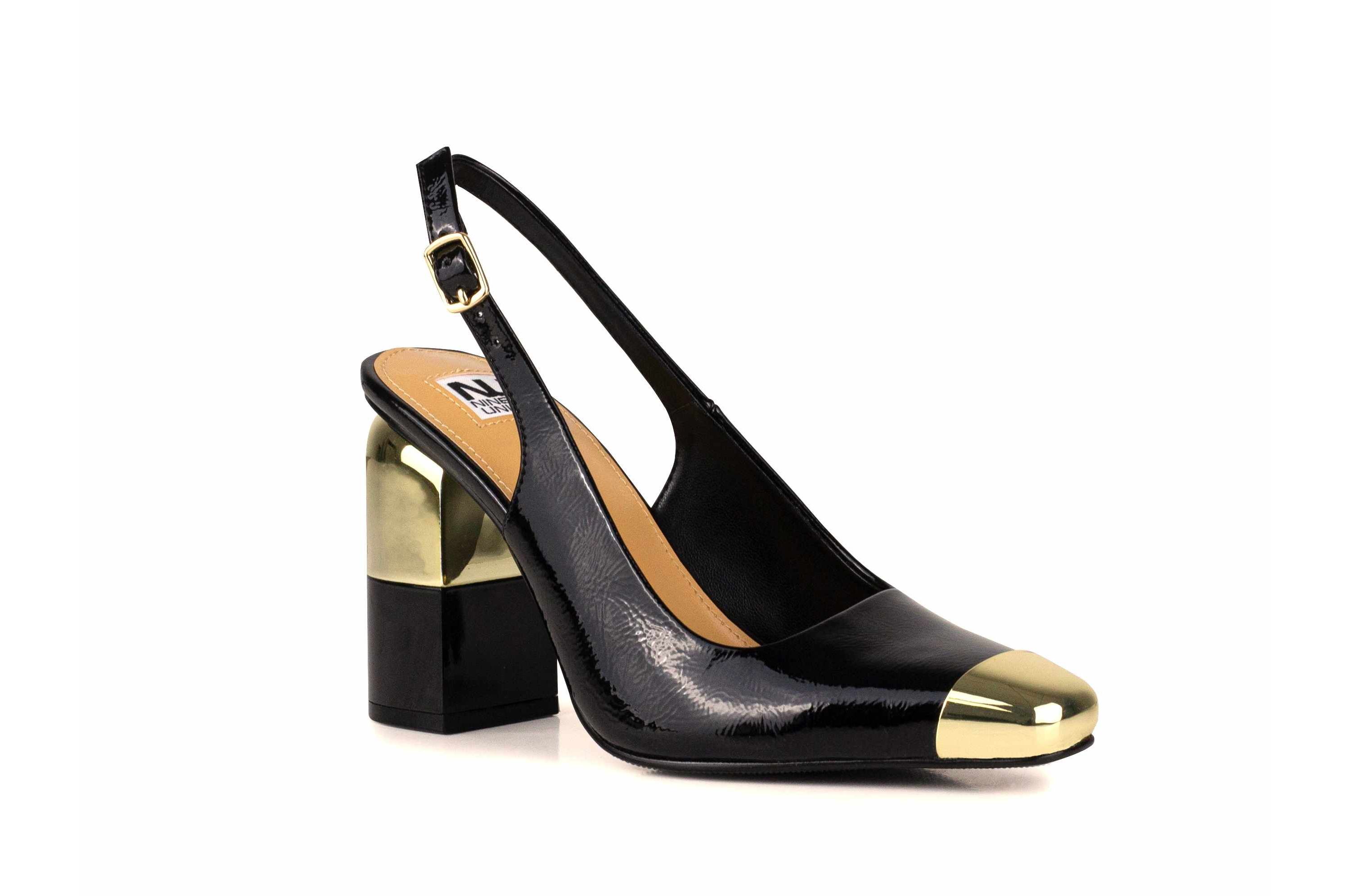 Nova, Metal Toe, Metal Heel Slingback