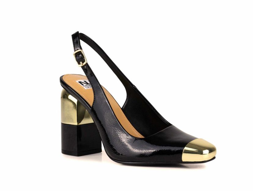 Nova, Metal Toe, Metal Heel Slingback