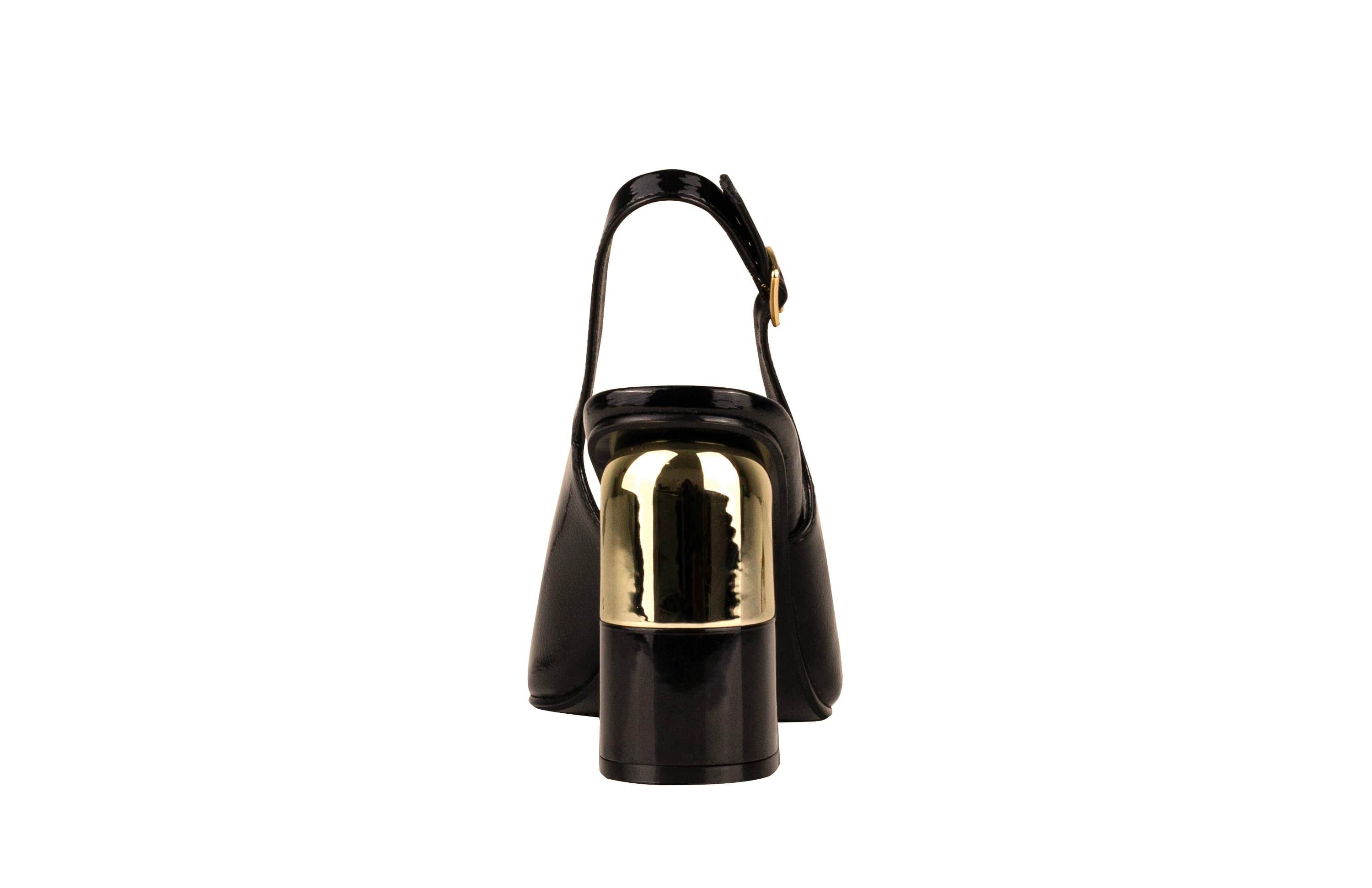 Nova, Metal Toe, Metal Heel Slingback