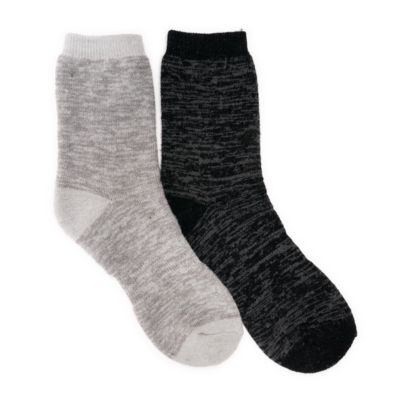 MUK LUKS Men's Wool 6 Inch Socks (2 Pair Pack)