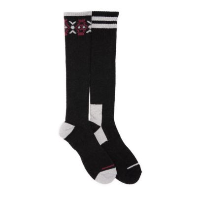MUK LUKS Men's 2PK Wool Blend Compression Knee-High Socks