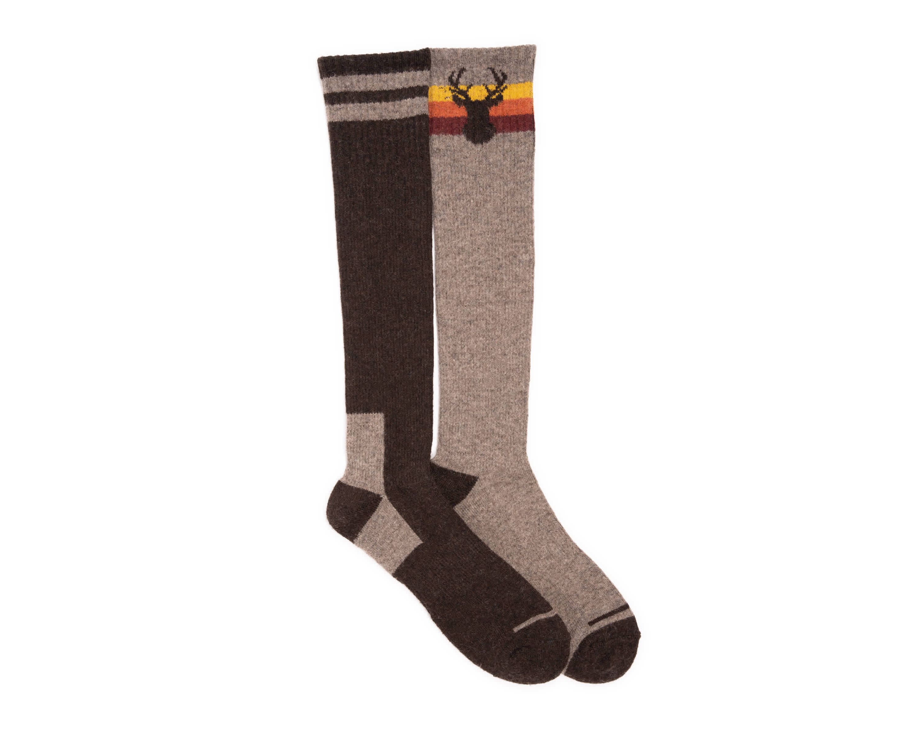 2PK Wool Blend Compression Knee-High Socks