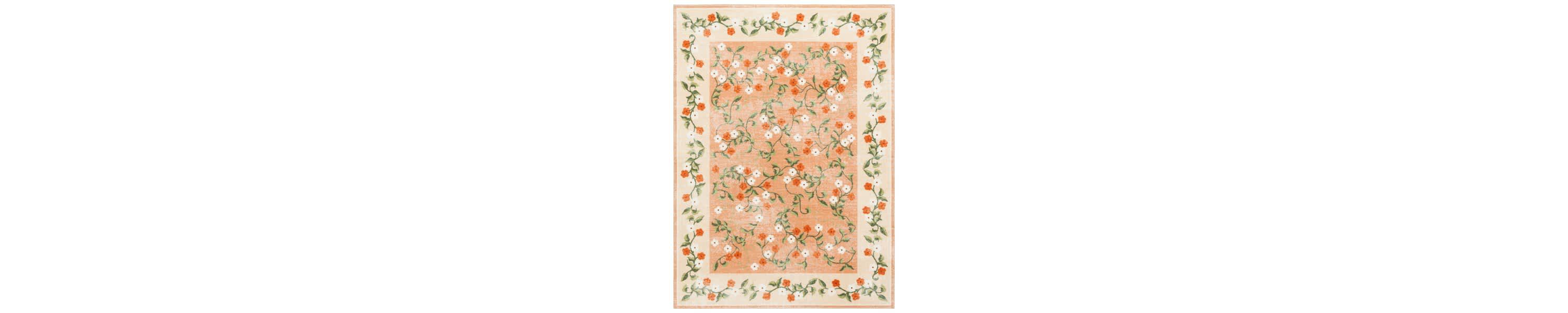Martha Stewart Washable Collection Floral 195 Rug