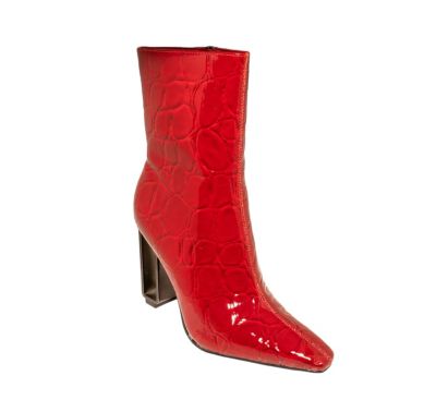 Ninety Union Women's Palladium Geometric Metal Heel Bootie