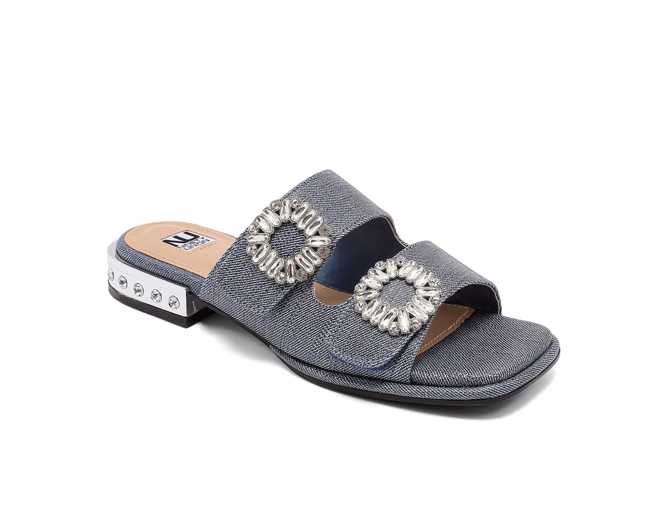 Resort, Double Jewel Buckle Sandal