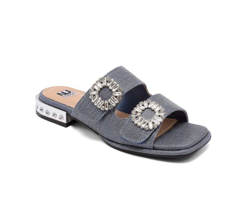 Resort, Double Jewel Buckle Sandal