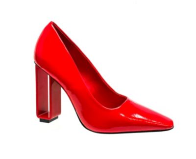 Ninety Union Women's Pandora Geometric Metal Heel Pump, Red, 7M