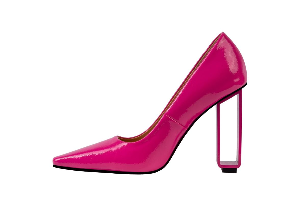 Pandora, Geometric Metal Heel Pump