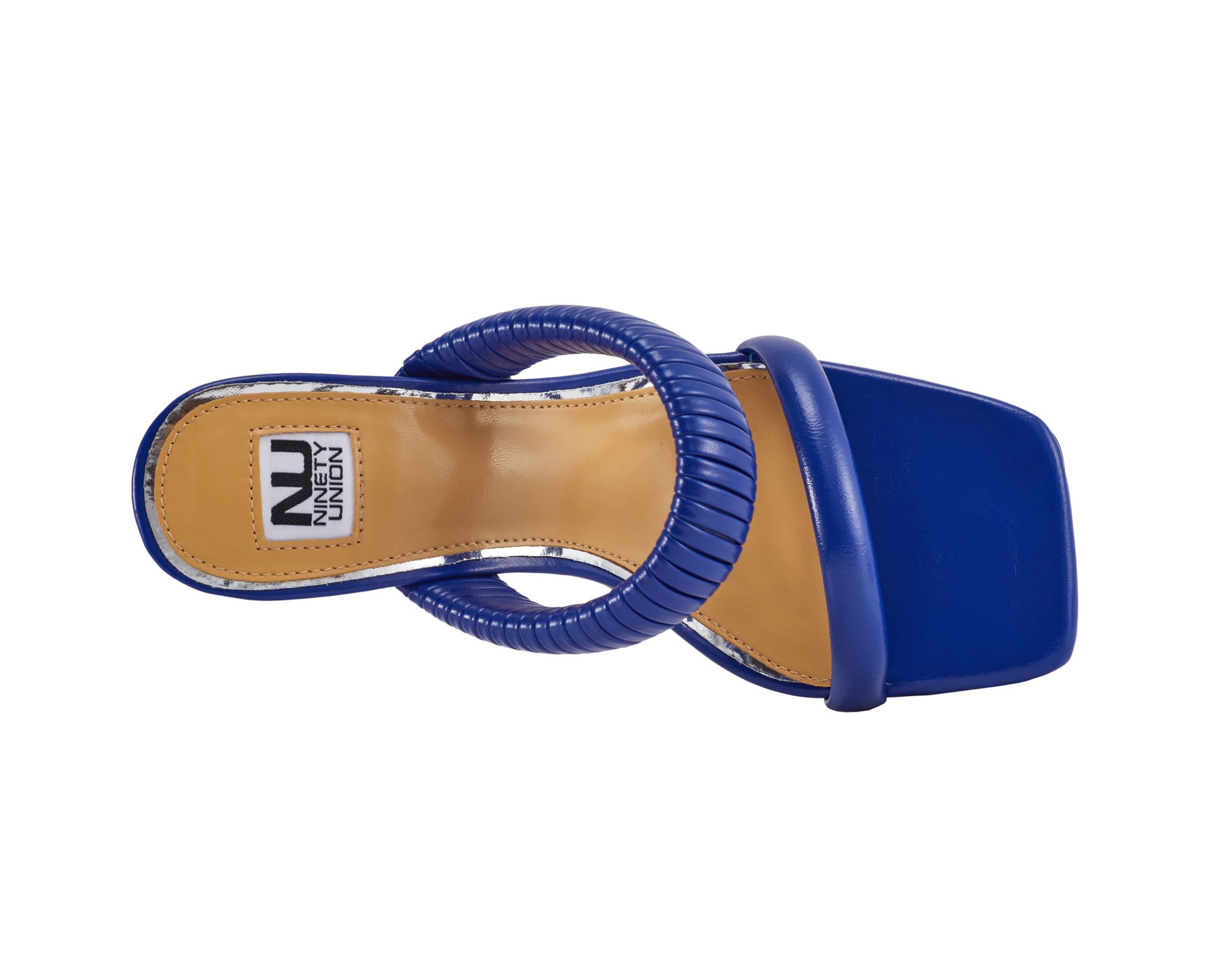 Raddle, Metallic Heel Pleaded Two Band Slide