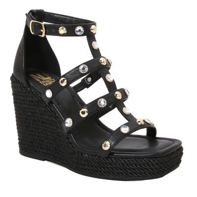 Ninety Union Women's Panda Jewel Multi Strap Wedge