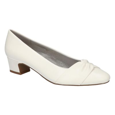 Easy Street Women's Lyanna Block Heel Pumps, Brown, 7W