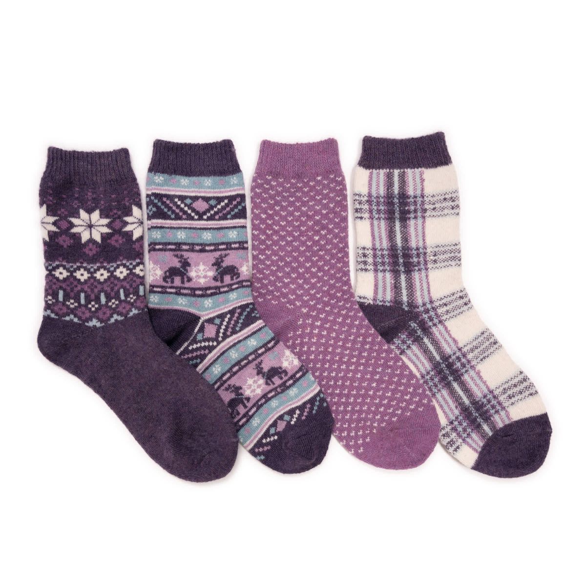 4 Pack Holiday Boot Socks