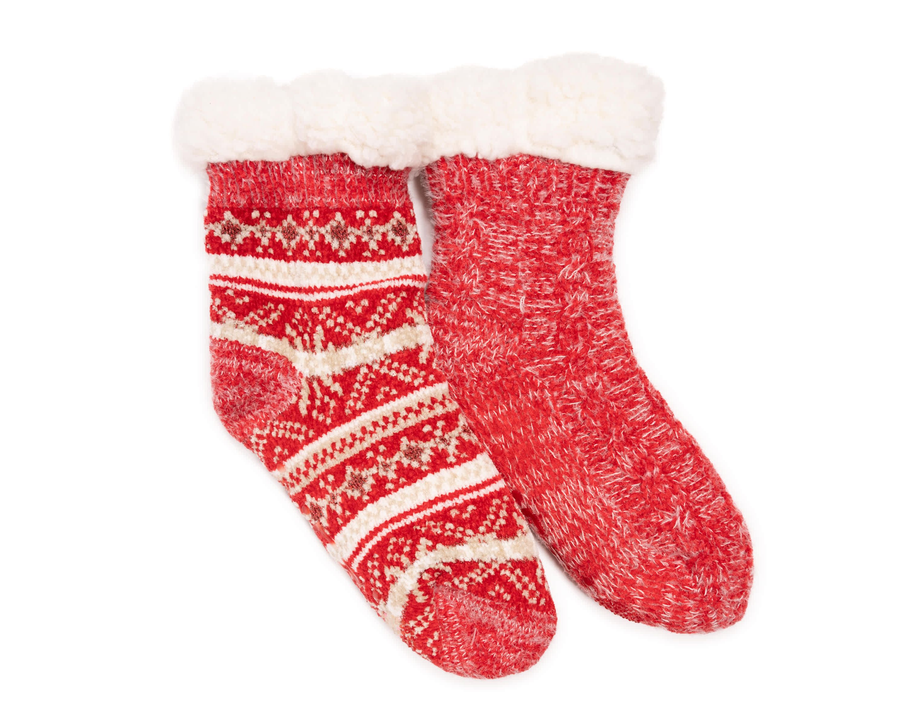 Chenille Eyelash Mix Cabin Socks (2 Pair Pack)