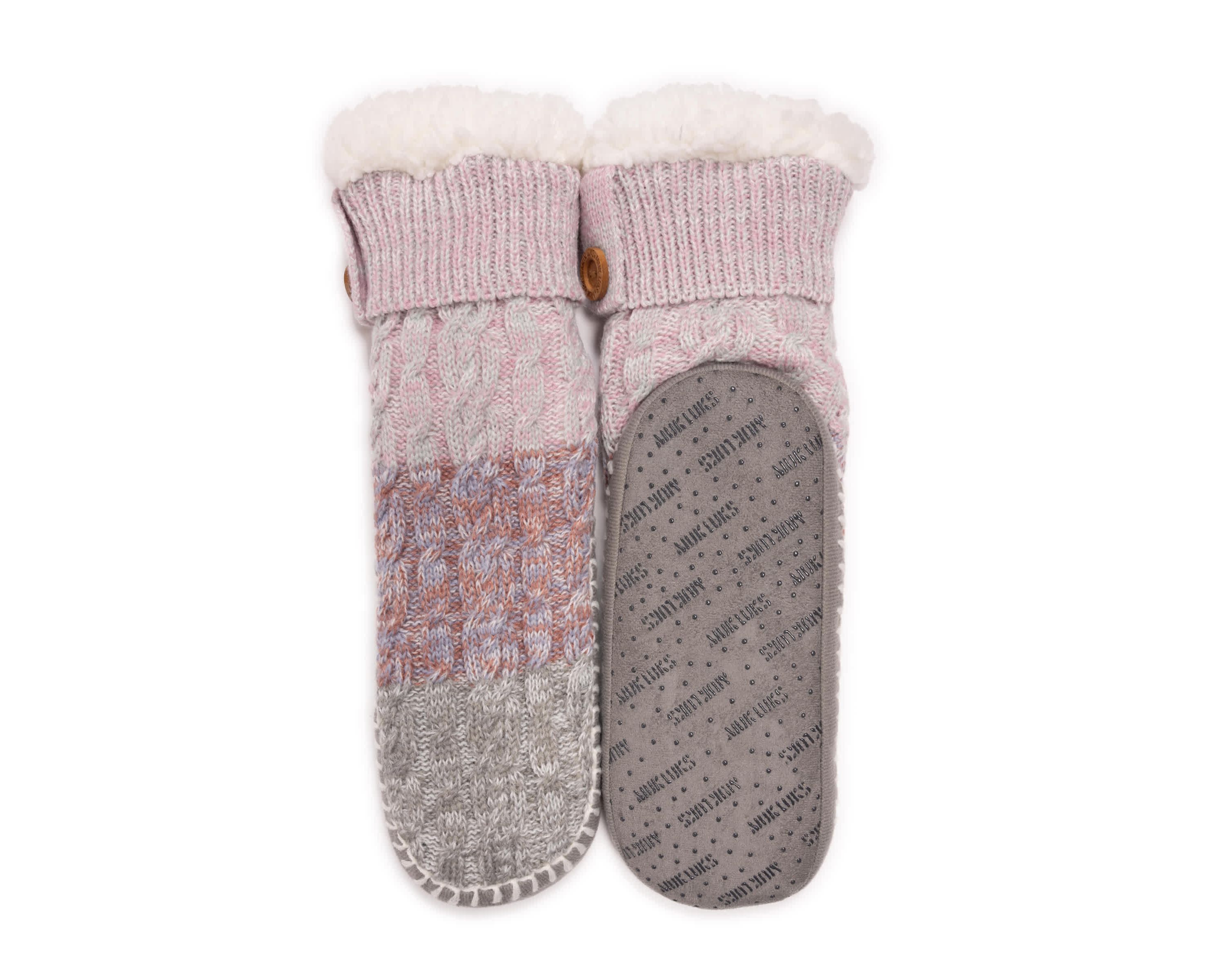 Short Cable Slipper Sock