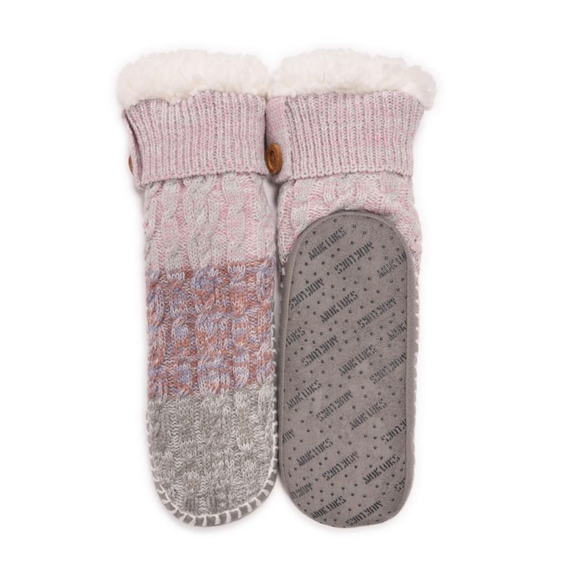 Short Cable Slipper Sock
