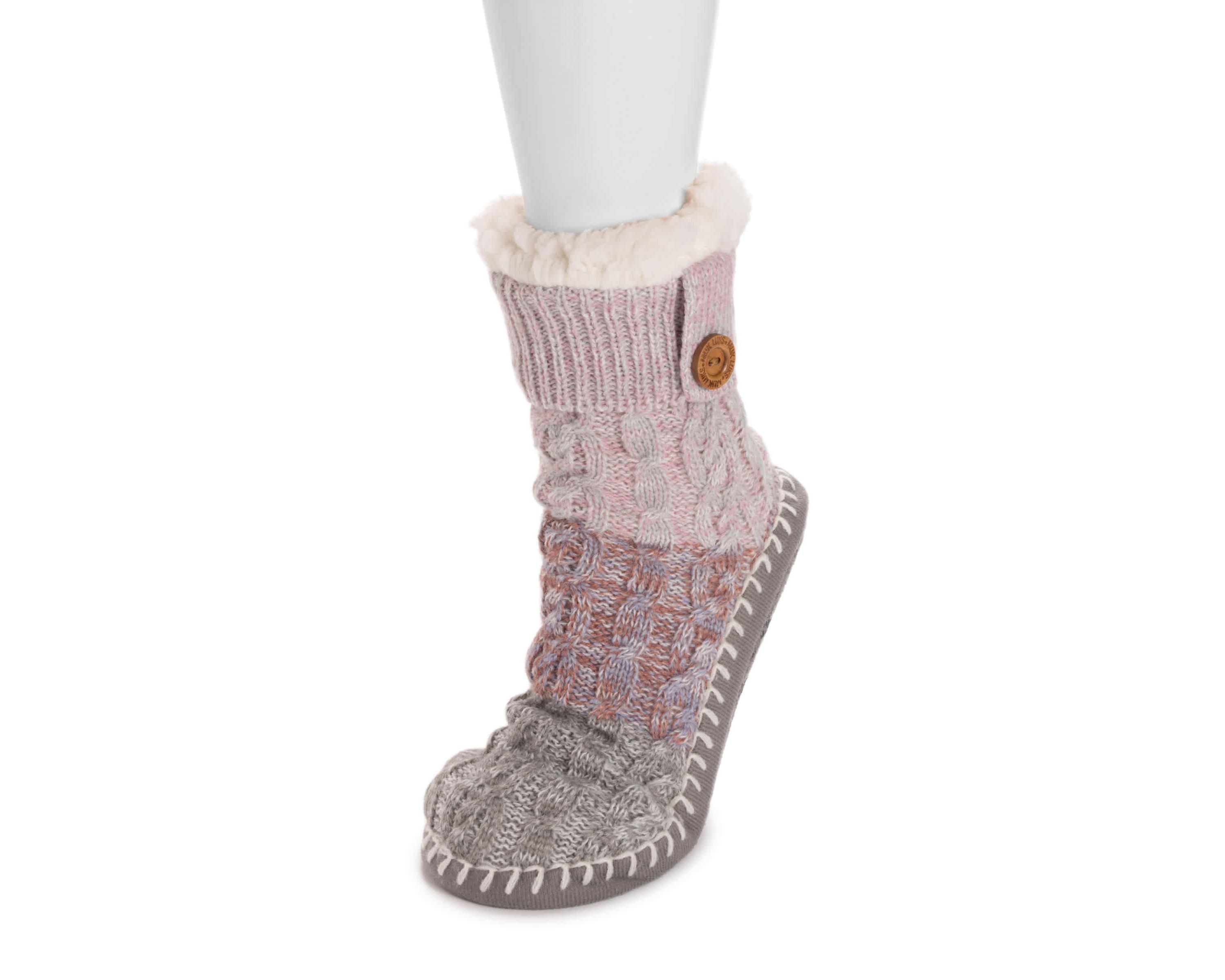 Short Cable Slipper Sock