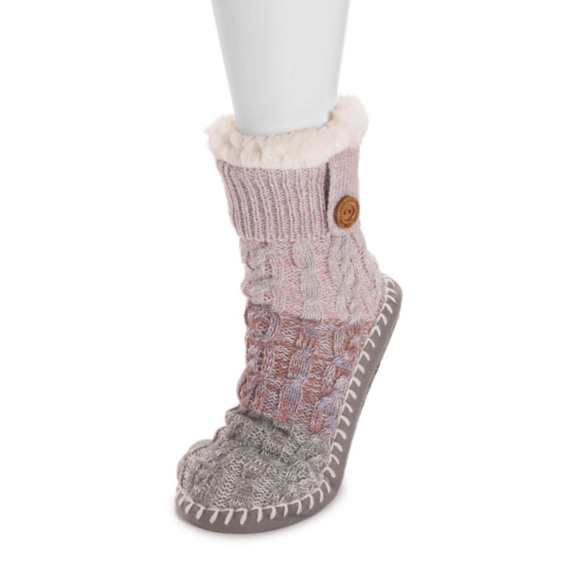 Short Cable Slipper Sock