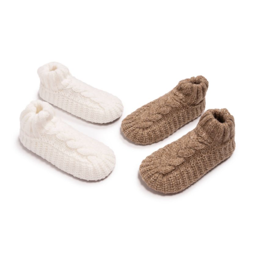 Cuffed Sweater Knit Ballerina - 2 Pair Pack