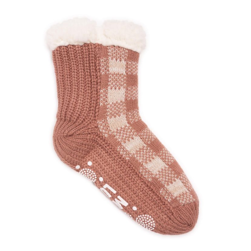Pieced Cabin Socks