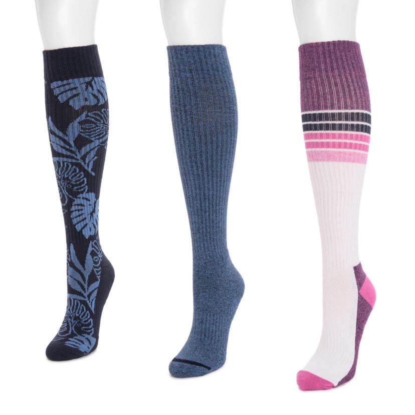 3 Pack Cotton Compression Knee-High Socks