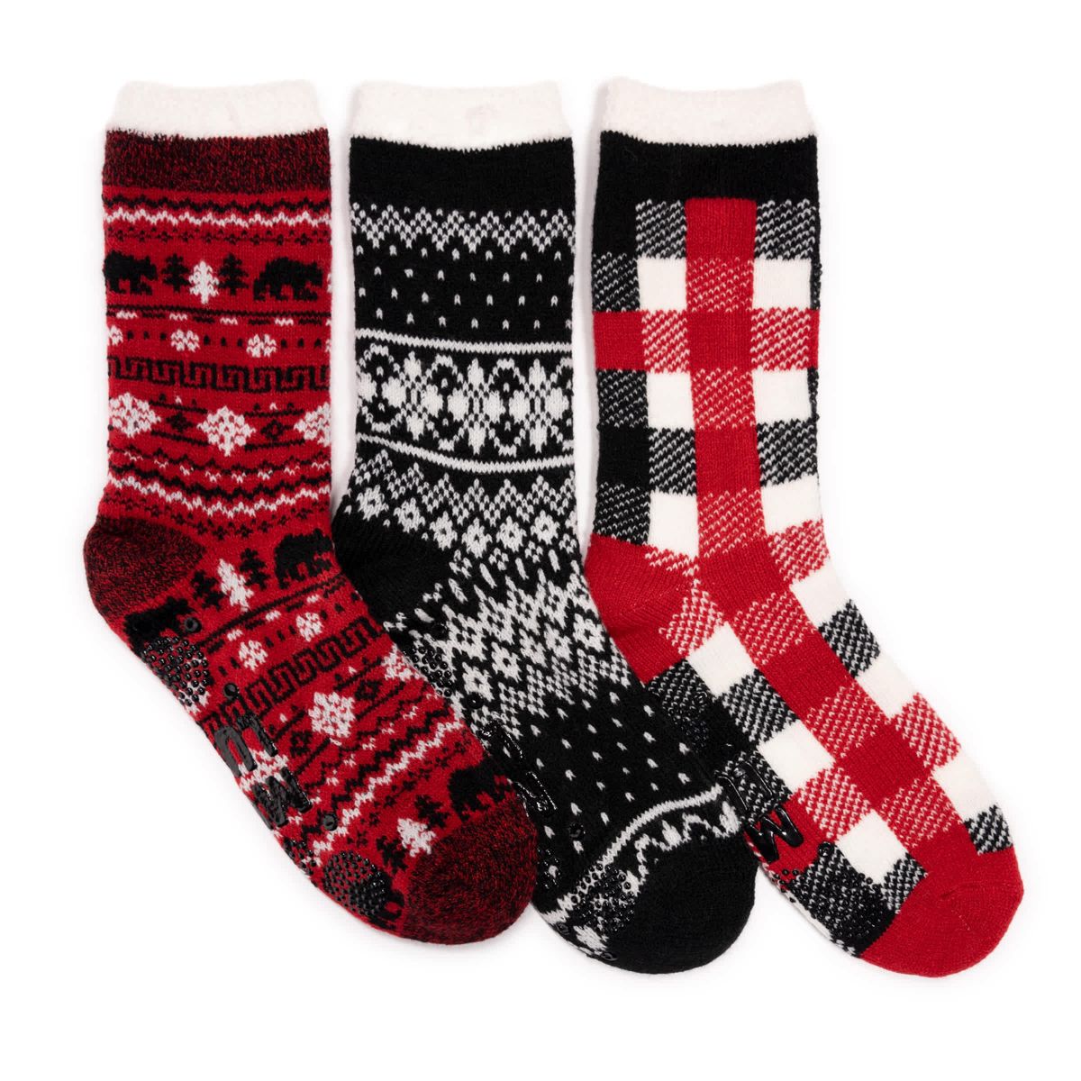 Tall Cozy Lined Lounge Sock 3 Pack