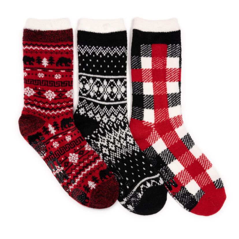 Tall Cozy Lined Lounge Sock 3 Pack