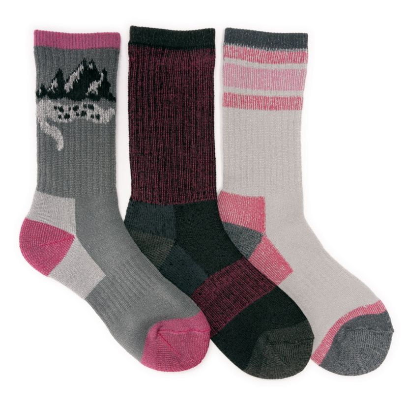 Hiking Heat Retainer Crew Sock 3 Pack
