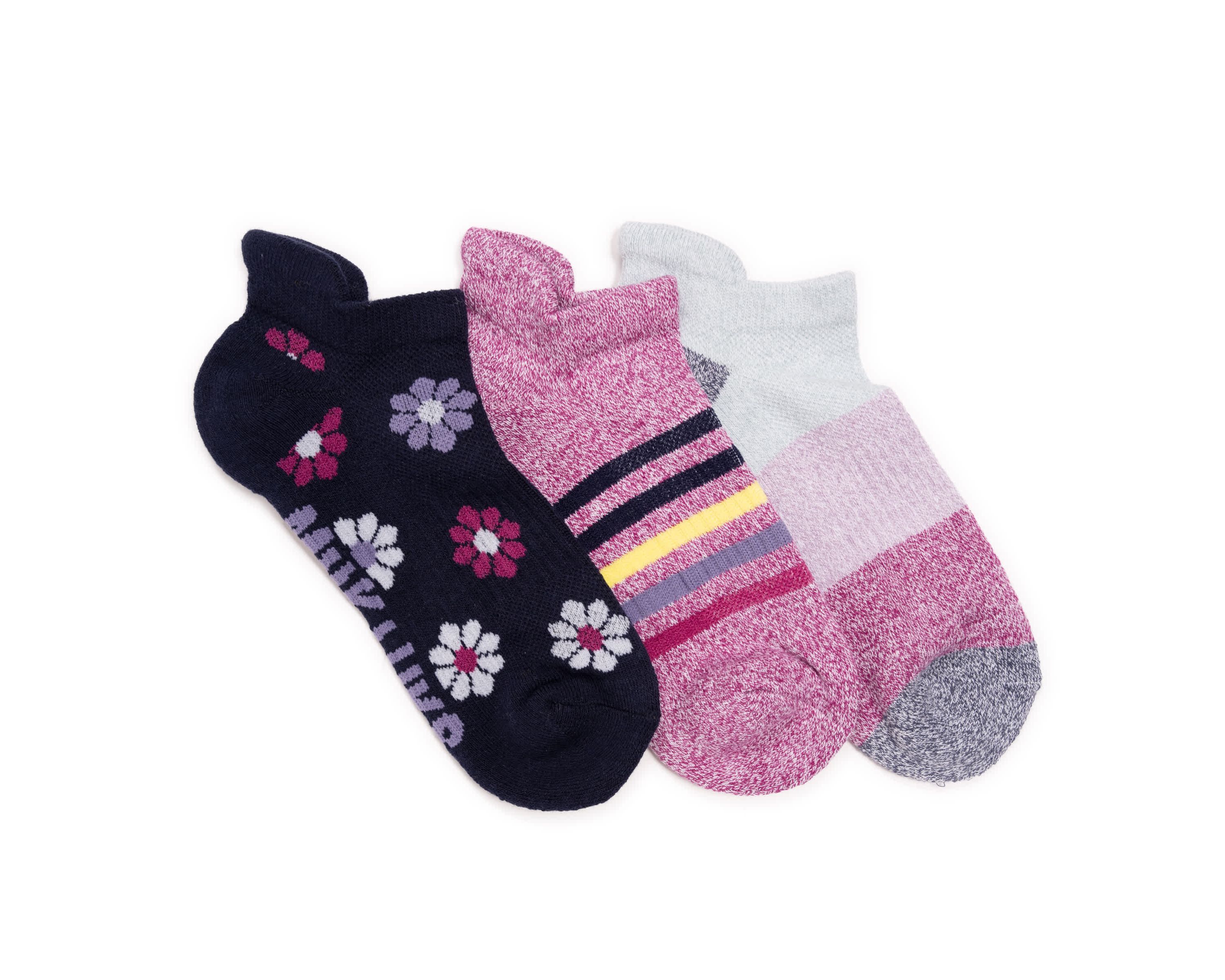 3 Pack Cotton Compression Ankle Socks