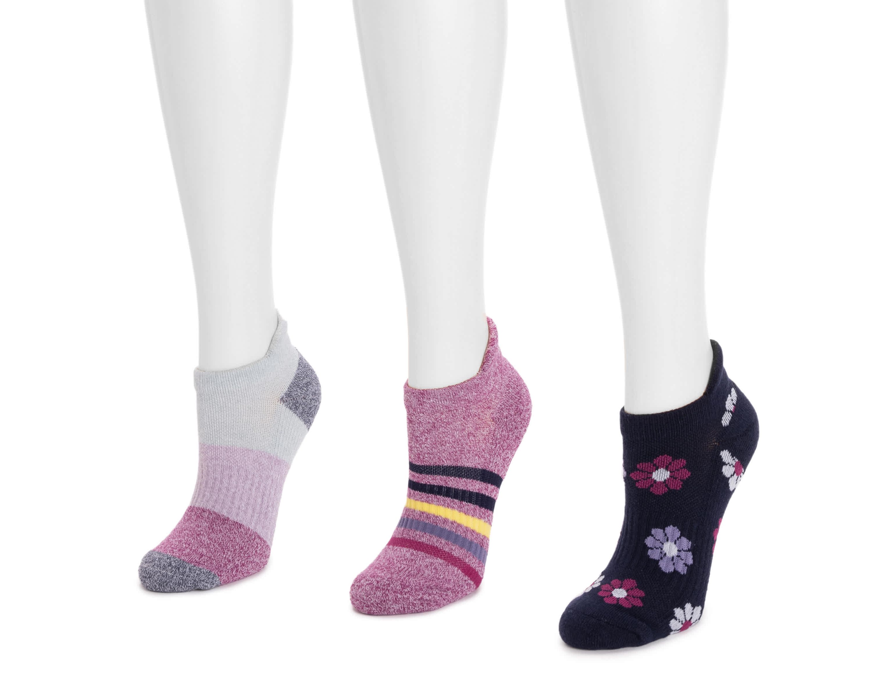 3 Pack Cotton Compression Ankle Socks