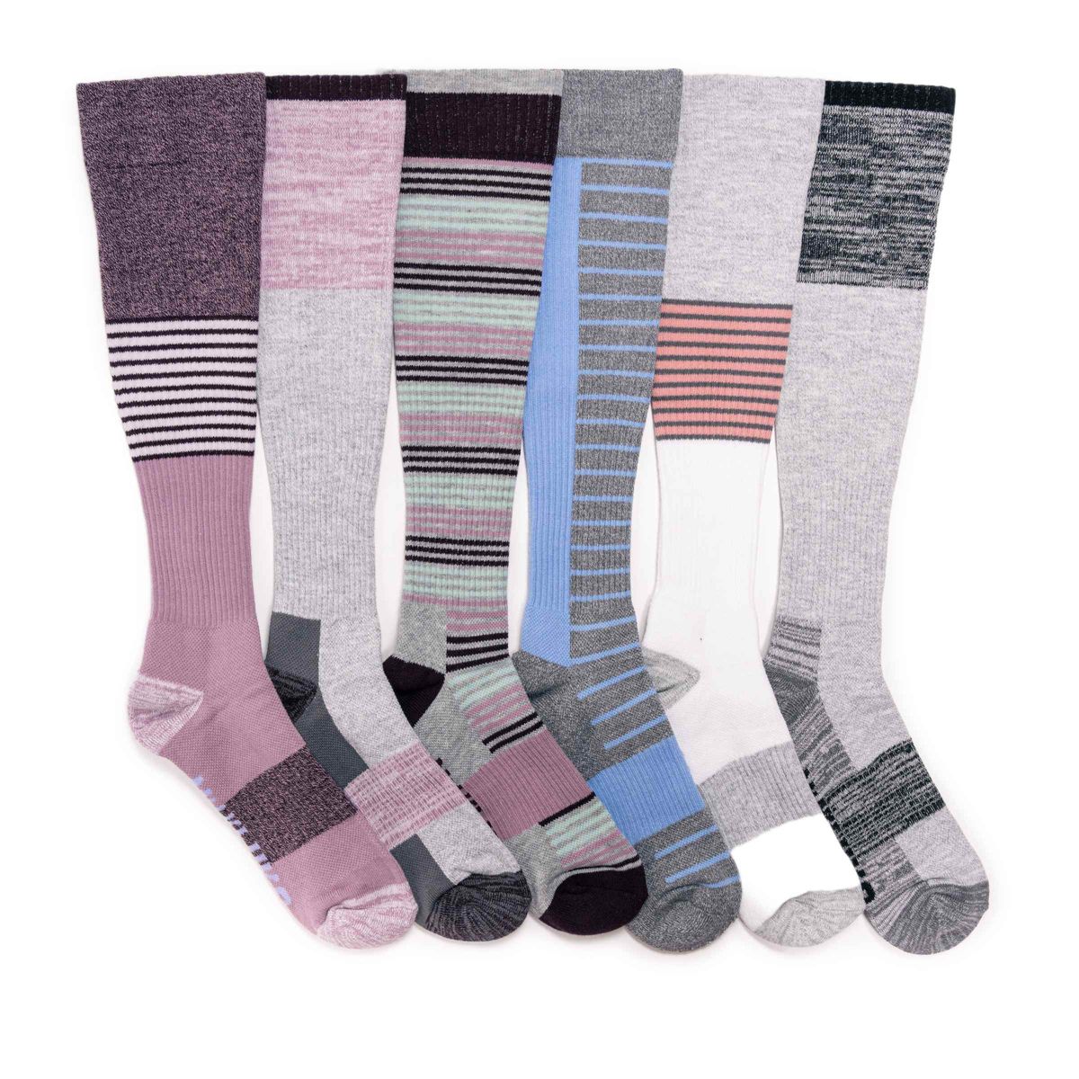 6 Pair Pack Compression Socks
